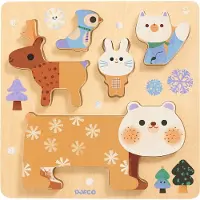 Djeco Pussel - WoodyStack - - One Size - Pussel