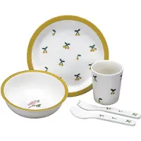 Petit Jour Paris Middagsset - 5 Delar - Melamin - Cherry - - One Size - Middagsset