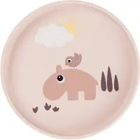 Done by Deer Tallrik - Stick Anka Stanna - Lekplats - Puder - - One Size - Tallrik