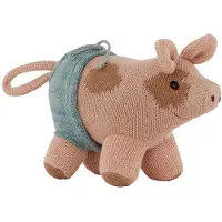 OYOY Gosedjur - 15x19 cm - HUGO Mini Gris - Rosa - - One Size - Gosedjur
