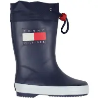 Tommy Hilfiger Gummistövlar - Marinblå m. Logo - - 30 - Gummistövlar