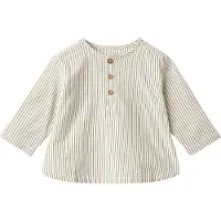Wheat Skjorta - Björk - Dark Blue Stripe - - 2 år (92) - Skjorta