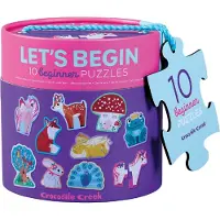 Crocodile Creek Pussel - 10 stycken - 2 Delar - Let's Begin - - One Size - Pussel