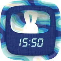 MOB Mobility Inbyggd väckarklocka m. Lampa - Billy Klocka - Blue Wav - - One Size - Nattlampa