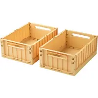 Liewood Vikningsklasser - 36x25x13,5 - Medium+ - 2-pack - Lemon - - One Size - Förvaringslåda