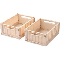 Liewood Förvaringslåda - 25x18x9,5 x Small - 2-pack - Apple Blos - - One Size - Förvaringslåda