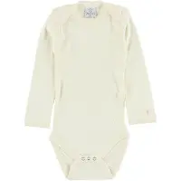 Smallstuff Body - l/ä - Creme m. Hålmönster - - 98 - Body L/Ä