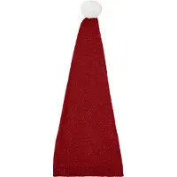 Name it Nissenue - Stickad - NmnRinjah - Jester Röd/V. Röd Lurex - - 47-48 cm - Tomtemössa