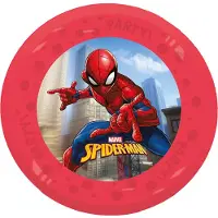 Decorata Party Plastplattor - 4-pack - 21 cm - Spider-Man Kr - - One Size - Tallrik