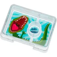 Yumbox Insatsbricka m. 3 Fack - Snacks - Dinosaur - - One Size - Matlåda