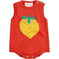 BOBO CHOSES Body u/ä - Stickad - Pixel Strawberry - Röd - - 6 mån - Body U/Ä