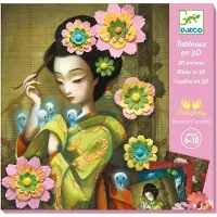 Djeco Kreativt lekset - Bilder I 3D - Rock'n Roses - - One Size - Kreativt lekset