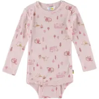 Joha Body l/ä - Ull - Rosa m. Camping - - 60 - Body L/Ä
