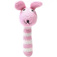 Naturezoo Skallra - Fröken Kanin - Rosa/Vit - - One Size - Skallra