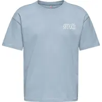 Kids Only T-shirt - Loose - Noos - CookHelen - Soft Chambray/Mjö - - 9-10 år (134-140) - T-shirt