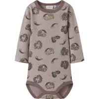 Name it Body l/ä - Ull - NbfWillit - Shadow Grå/Unicorn - - 62 - Body L/Ä