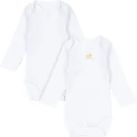 Fanga Fontana Bodies l/ä - Piscina - 2-pack - Optisk White - - 9 mån - Body L/Ä