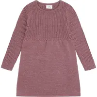 Hust and Claire Klänning - Ull - Stickad - Duri - Pale Mauve - - 6 år (116) - Klänning