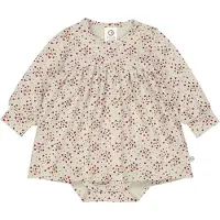 Müsli Klänningsbody - Love - Soft Green/Cabernet - - 74 - Body L/Ä