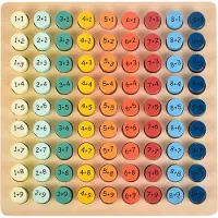 Kinder and Kids Matematiskt bräde m. Plusbitar - 20x20 cm - Trä - - One Size - Griffeltavla