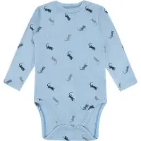 Hust and Claire Body l/ä - Bambu - HCBuller - Light Blue - - 3 år (98) - Body L/Ä