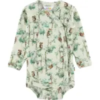 Joha Omlottbody l/ä - Ull - Off White m. Träd - - 50 - Body L/Ä