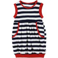 Katvig Klänning - Marinblå/Vitrandig - - 3 år (98) - Klänning