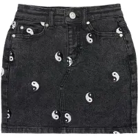 The New Kjol - TnLykke - Black Denim Tvätta - - 5-6 år (110-116) - Kjol