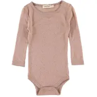 MarMar Body l/ä - Benedikte - Ull - Bränd Rose - - 1½ år (86) - Body L/Ä