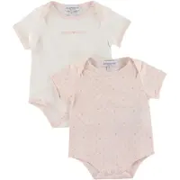 Emporio Armani Bodies k/ä - 2-pack - Aquile Rosa/Vit - - 6 mån - Body K/Ä