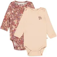 Molo Bodies l/ä - Foss - 2-pack - Fluffig blomning - - 1½ år (86) - Body L/Ä