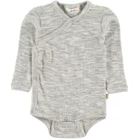 Joha Omlottbody l/ä - Gråmelerad - - 50 - Body L/Ä