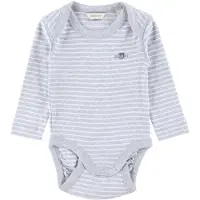 Gant Body l/ä - Shield Striped - Light Grey Melange - - 56 - Body L/Ä