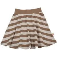 Katvig Kjol - Brun/Beige Randig - - 8 år (128) - Kjol