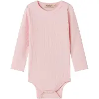 MarMar Body l/ä - Rib - Bomull/Modal - Rose Tryck - - 86 - Body L/Ä