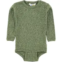 Joha Body l/ä - Grönmelerad - - 50 - Body L/Ä