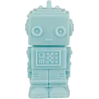 A Little Lovely Company Lampa - 14 cm - Robot - Rökig Blue - - One Size - Nattlampa