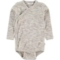 Joha Omlottbody l/ä - Gråmelerad - - 60 - Body L/Ä