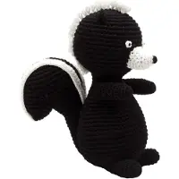 Naturezoo Gosedjur - Sir Skunk - 18 cm - Svart/Vit - - One Size - Gosedjur