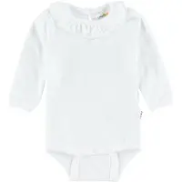 Joha Body - l/ä - Vit m. Volangkrage - - 80 - Body L/Ä