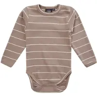 Sofie Schnoor Body l/ä - Warm Grey - - 1 år (80) - Body L/Ä