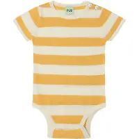 FUB Body k/ä - Stickad - Smör m. Ränder - - 2 år (92) - Body K/Ä