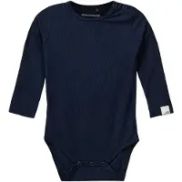 Sofie Schnoor Body l/ä - Rib - DicteSB - Marinblått - - 62 - Body L/Ä