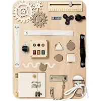 Woobiboo Woobiboard - Enjoy - Grey/Natural - - One Size - Tumlingdjur