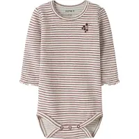 Name it Body l/ä - NmfBripa - Oxblodsröd - - 62 - Body L/Ä