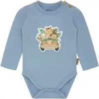Hust and Claire Body l/ä - HCBilly - Bleknad Blue m. Tryck - - 74 - Body L/Ä
