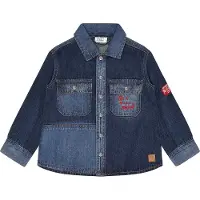 Hust and Claire Denimskjorta - Korpen - Dark Blue Denim - - 3 år (98) - Skjorta