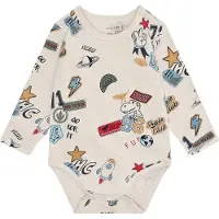 Hust and Claire Body l/ä - Buster Märken - Wheat Melerade - - 1 år (80) - Body L/Ä