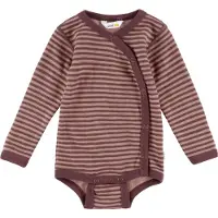 Joha Omlottbody l/ä - Ull - Rose m. Ränder - - 40 - Body L/Ä
