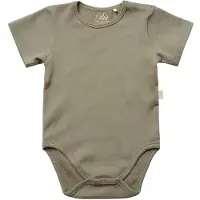 Sofie Schnoor Body l/ä - Rib - Dusty Green - - 1 år (80) - Body K/Ä